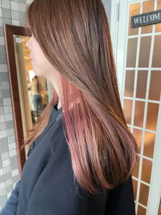 ロング カラー ｼﾉｻﾞｷ ｷﾅのヘアスタイル