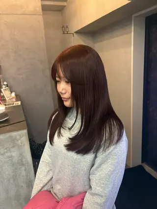 カラー 博多/ ブリーチ/暖色/色味のヘアスタイル