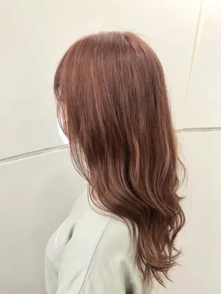 ロング カラー 興津/韓国レイヤー ダブルカラー美髪縮毛のヘアスタイル