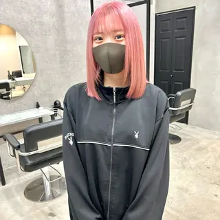 ミディアム カラー 一ノ瀬 暁のヘアスタイル