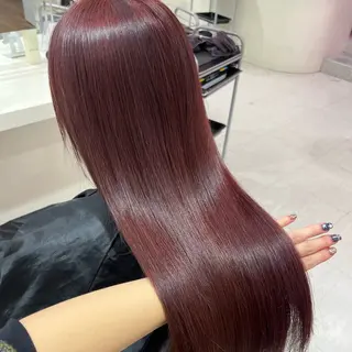 カラー 🍒ブリーチなし🍒 暖色🍒ユウナのヘアスタイル