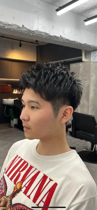 ショート メンズ 釜谷 健二郎のヘアスタイル