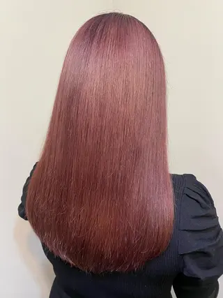 ロング カラー ブリーチ毛対応酸性 ストレート🌈サキのヘアスタイル