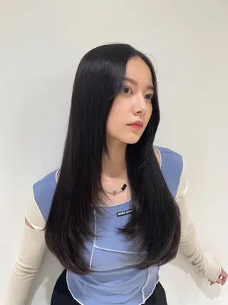 ロング 映える顔まわり/前髪 特化 💗 ユキマのヘアスタイル