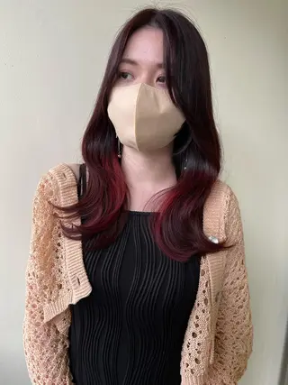 ロング レイヤーカット 🇰🇷SAYAのヘアスタイル