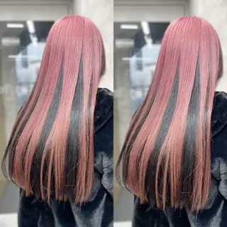 ロング カラー ブリーチ無しダブル カラー🦕まどかのヘアスタイル
