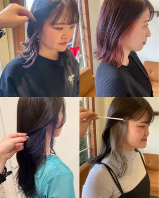 ミディアム カラー 片山千晴✨ツヤ髪カラ ー✨顔まわりカット✨のヘアスタイル