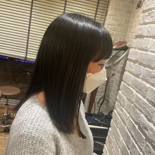 ミディアム 【美ボブ.艶カラー. 梅田茶屋町】midoのヘアスタイル