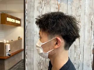 パーマ メンズ DISCOHAIR 海老名店池田真聖のヘアスタイル