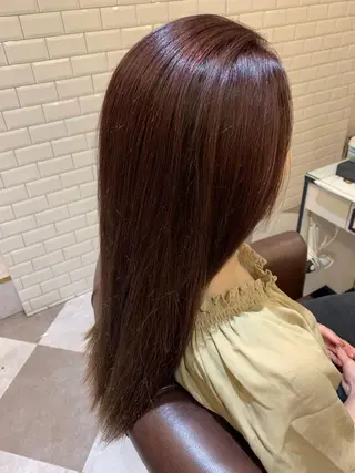 ロング カラー 粟田 めぐみのヘアスタイル