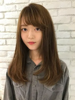 ロング カラー パーマ メンズ ネイル マツエク・マツパ レイヤー＆カラー 人気美容師倉崎涼のヘアスタイル