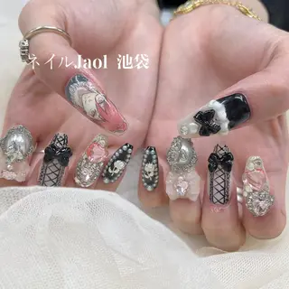 ロング ネイルJaol 池袋のネイルデザイン
