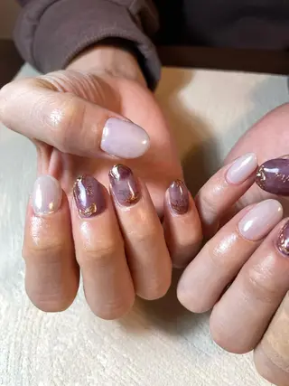 ミディアム ネイル 大家 小百合のネイルデザイン