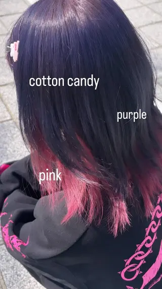 セミロング カラー 🍓ハイトーンカラー 🎀nene🍓のヘアスタイル