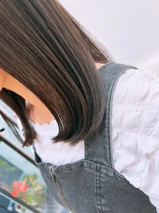 ミディアム カラー パーマ ヘアアレンジ 堀井 凌平のヘアスタイル