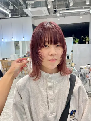 ミディアム 表参道レイヤー Kinoのヘアスタイル