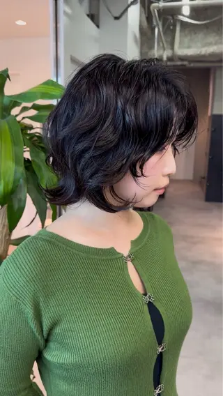 ショート パーマ 小田 晃瑛のヘアスタイル