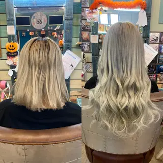 セミロング カラー ヘアアレンジ LAVENDIA 初音のヘアスタイル