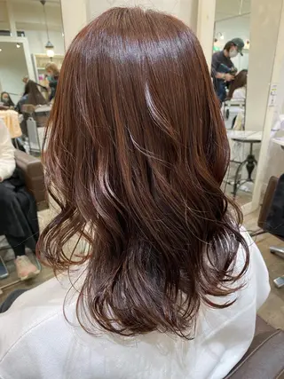 セミロング カラー 前橋 姫奈のヘアスタイル