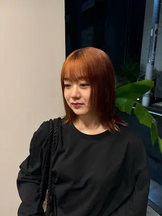 ミディアム カラー カットモデル募集 suzUkaのヘアスタイル