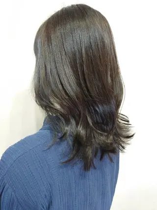 ミディアム 艶髪/透け感カラー /RYOのヘアスタイル
