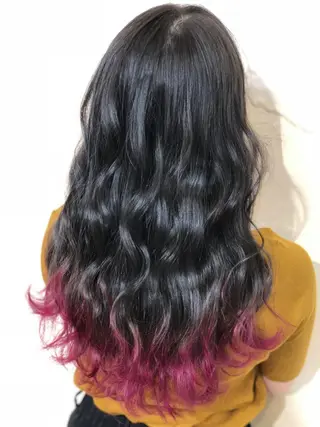 ロング カラー 海外レイヤー/ 梅田美容室のヘアスタイル