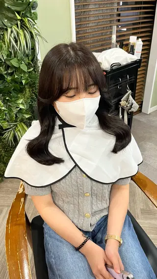 カラー AYANE ◝✩韓国ヘアのヘアスタイル