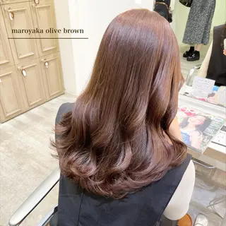 セミロング カラー シールエクステ横浜 🐏☁️miminaのヘアスタイル