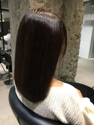 ミディアム カラー パーマ 髪質改善ULTOWA ✨松井 美幸のヘアスタイル