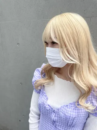 ロング カラー ヘアアレンジ コトミ【メンズ】 【曲がる縮毛矯正】のヘアスタイル