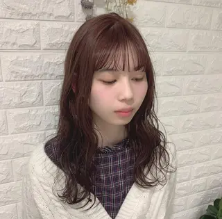 ロング ⟡.·韓国ヘア*.゚ 室岡 咲希のヘアスタイル