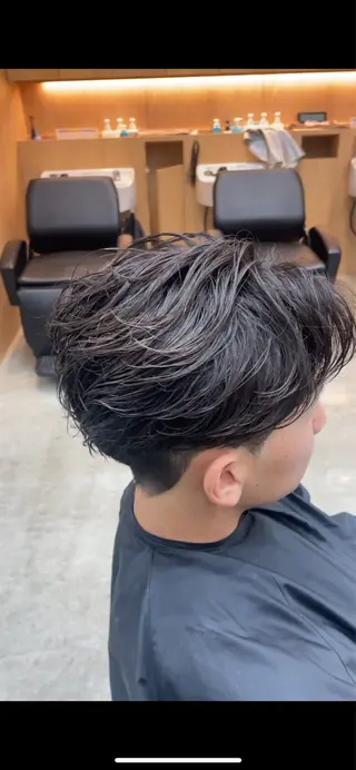 パーマ メンズ fifth天神 パーマ特化/石橋航海のヘアスタイル