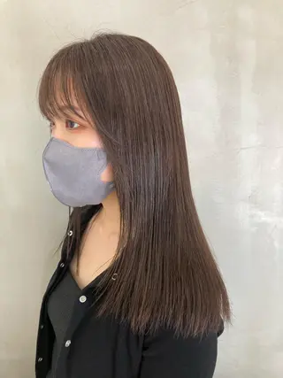 セミロング Larry🌼中下 美香のヘアスタイル