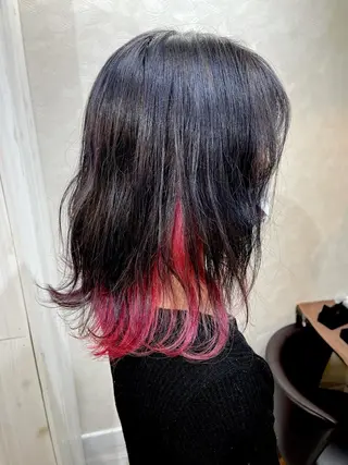 ミディアム カラー 岩谷/ブリーチ 🪽透明感カラーのヘアスタイル