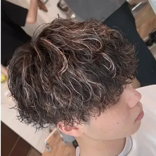 ミディアム カラー ヘアアレンジ メンズ fifth 石川 凪のヘアスタイル