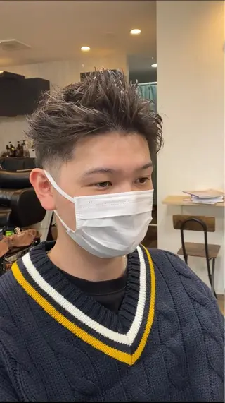 ショート 口コミ150件超え 💬☘️笹岡航太のヘアスタイル