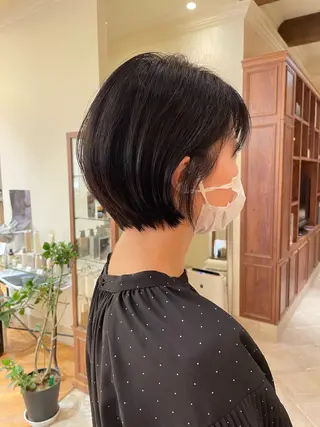 ショート ボブ ホノカのヘアスタイル