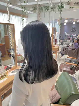 セミロング カラー パーマ 過去一の柔髪ヘア 🌿einshairのヘアスタイル