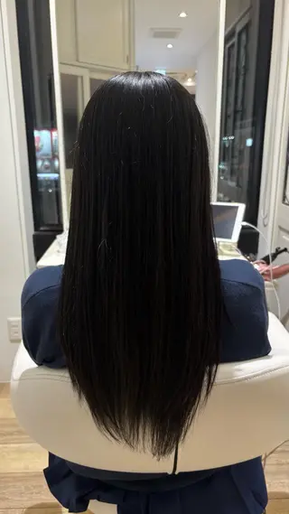 セミロング カラー 似合わせ 顔周りYUUGAのヘアスタイル