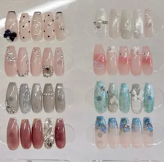 ネイル bijou nails　蓮のネイルデザイン
