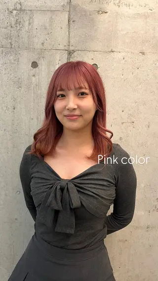 ロング カラー 似合わせカット暖色 カラーhiyonaのヘアスタイル