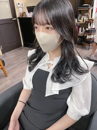 ロング カラー ヘアアレンジ 🤍清楚系 韓国レイヤー🤍拓朗のヘアスタイル