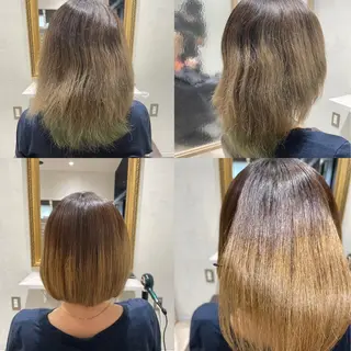 ショート ブリーチ毛の矯正特化 newi 大西将弘のヘアスタイル