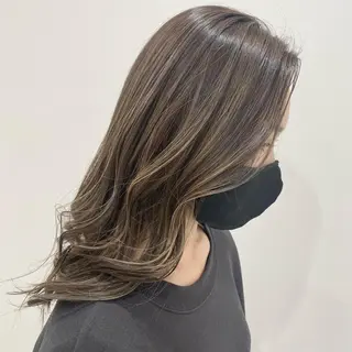 ロング カラー マンツーマン女性 美容師 奏のヘアスタイル