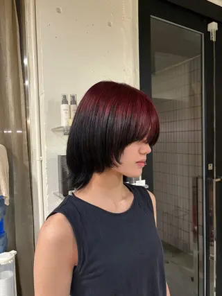 ミディアム 宇野愛華∕ パーマスタイルのヘアスタイル