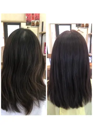 カラー 青木 恵のヘアスタイル