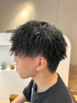 ショート パーマ メンズ 🧡透明感/艶髪🧡 正木 亨🍊のヘアスタイル