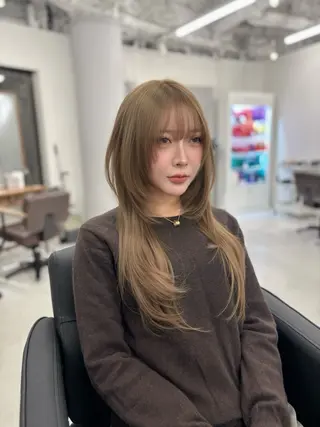 ロング カラー 赤みなしカラー/梅田 /レイヤー/IORIのヘアスタイル