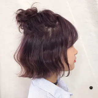 ショート カラー ヘアアレンジ K-POP好き美容師 🇰🇷Kai.Yのヘアスタイル