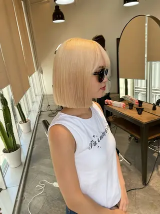 ショート カラー 💜ハイトーン💛 マジカルかいちゃんのヘアスタイル